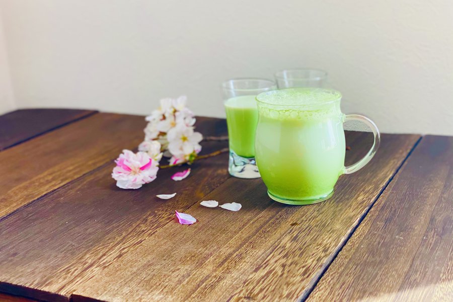 Hot Kuwa Matcha drink